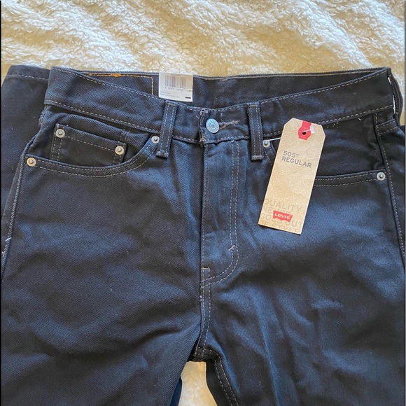 Levi’s Mens 505 Black jean - Picture 5 of 6